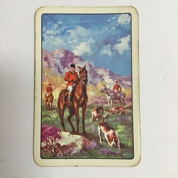 Equestrian Playing Cards Horses 2 Decks John Waddington Leeds & London Vintage - Picture 5 of 16